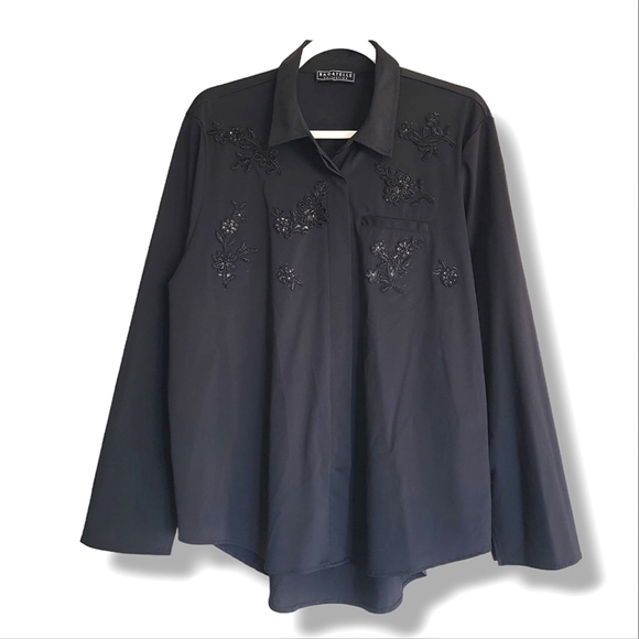 Bagatelle Long Sleeves Blouse Button Down Shirt‎ Size XL - Picture 1 of 9